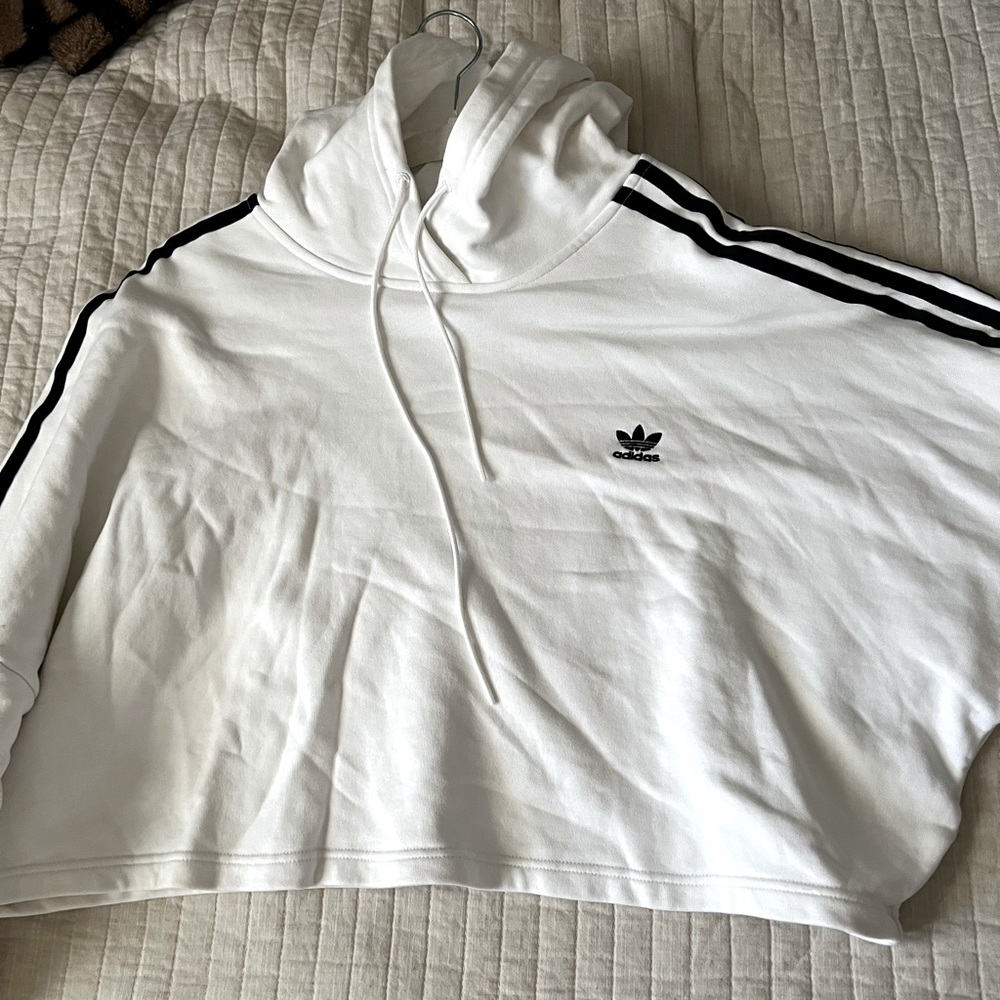Adidas boxy cropped sweater